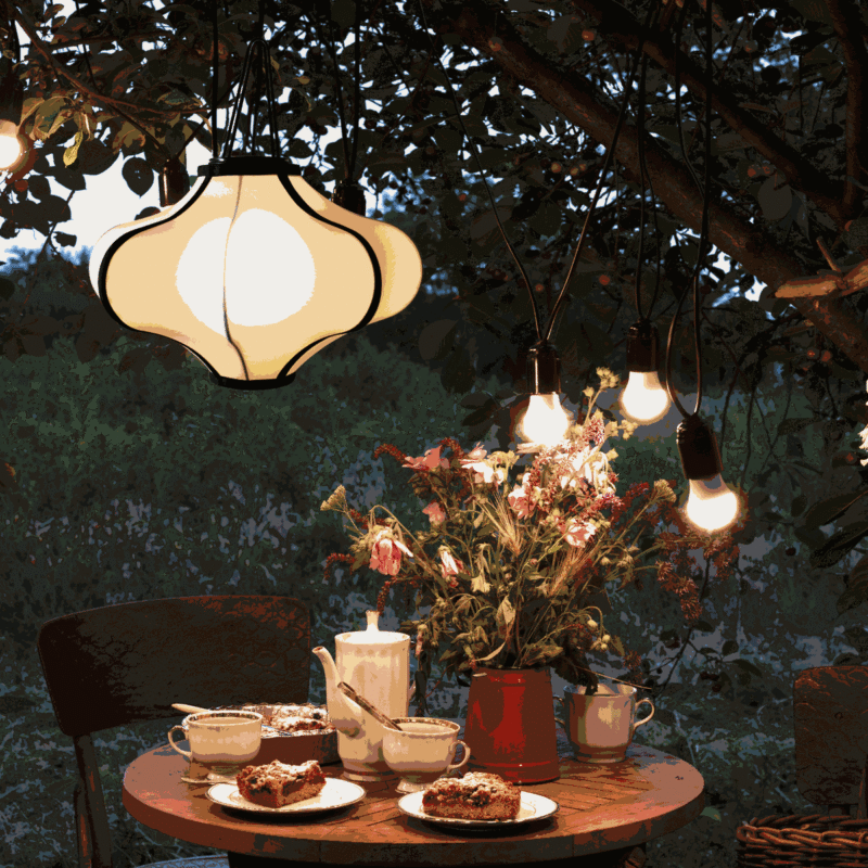 Klosz do lampy Lumi 40 cm – kremowy
